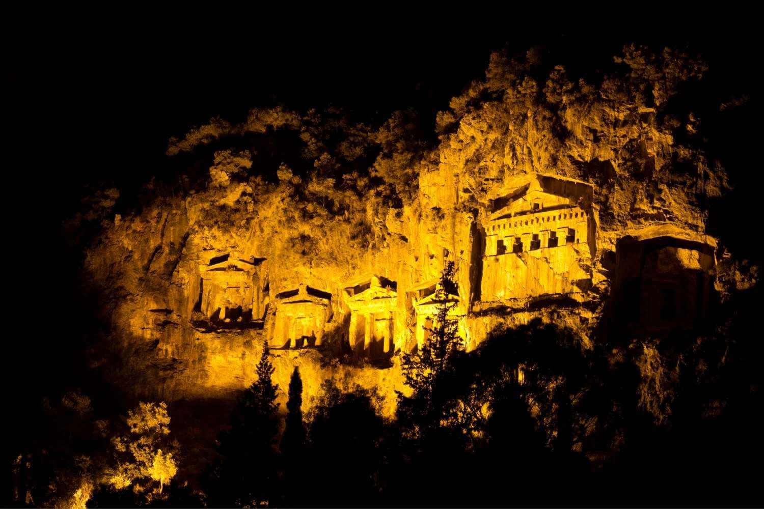 Moonlight_Boat_Dalyan_Tombs Moonlight Trip at night Dalyan Koycegiz Lake