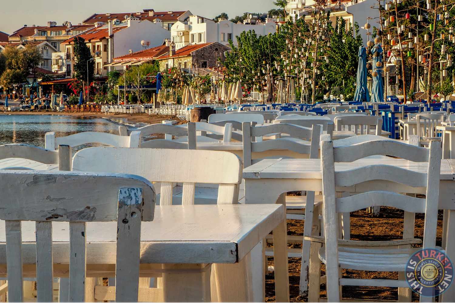 Datca Seafront A day trip, the most remarkable places to visit in Datça with unforgettable memories. Datca is situated on the narrow Datça Peninsula on the Aegean Sea. About two and half hours away from Dalaman. Or an hour and half from Marmaris.