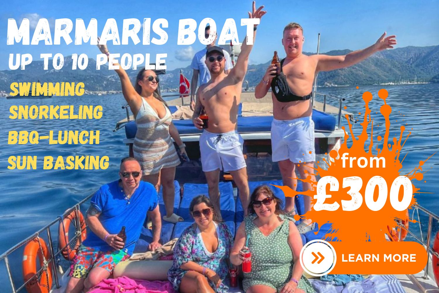 Private Boat Hire in Marmaris, from Sarigerme Dalaman