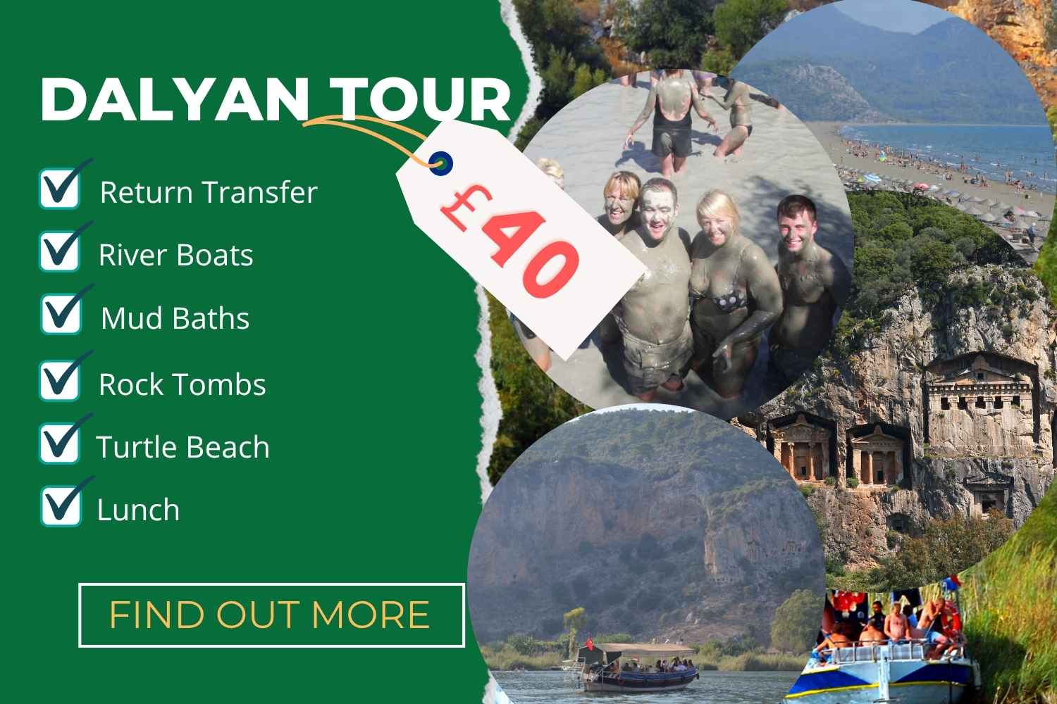 Dalyan Dalyan Mud Baths Price