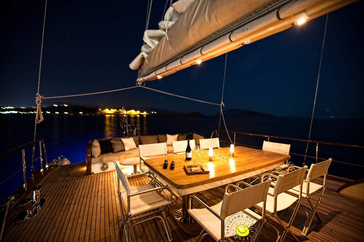 Night_Gulet night on a boat with dinner and overnight stay Trip in Gocek Bays , pick up and return transfer are included ,available in Dalaman