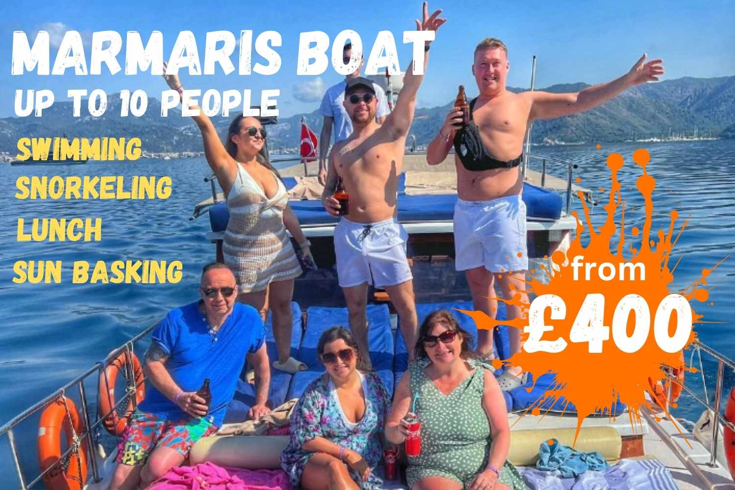 Marmaris Boat Boat Hire in Marmaris. Lunch included.